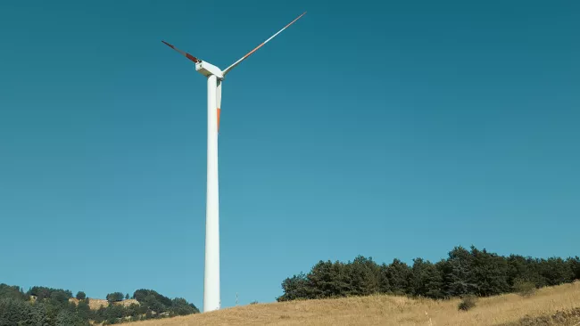 An onshore wind project