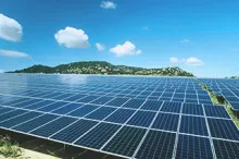 a solar PV farm