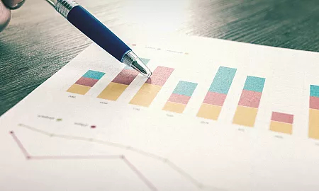 a graph on a piece of paper